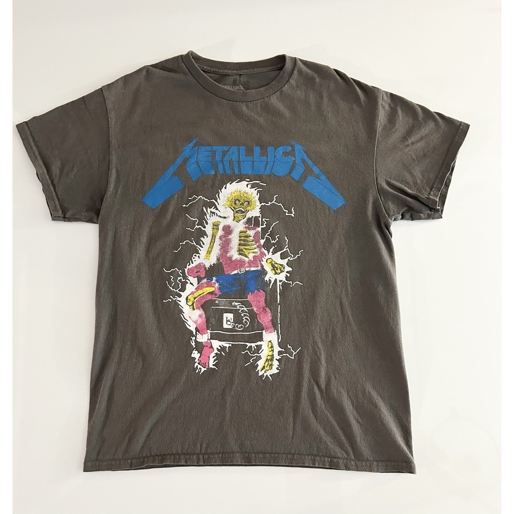 Rue 21 Gray Graphic Tee Top Metallica Size Medium